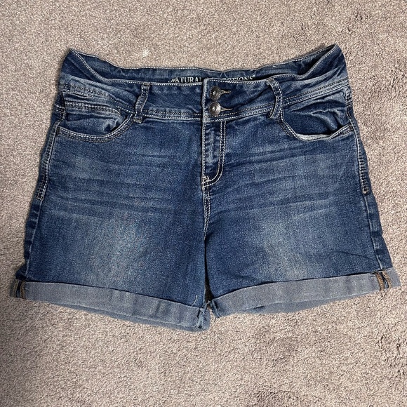 Natural Reflections, 12, Classic Blue Denim Jean Shorts - Picture 1 of 5
